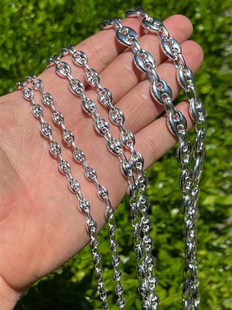 gucci link chain gld|gucci mariner link chain silver.